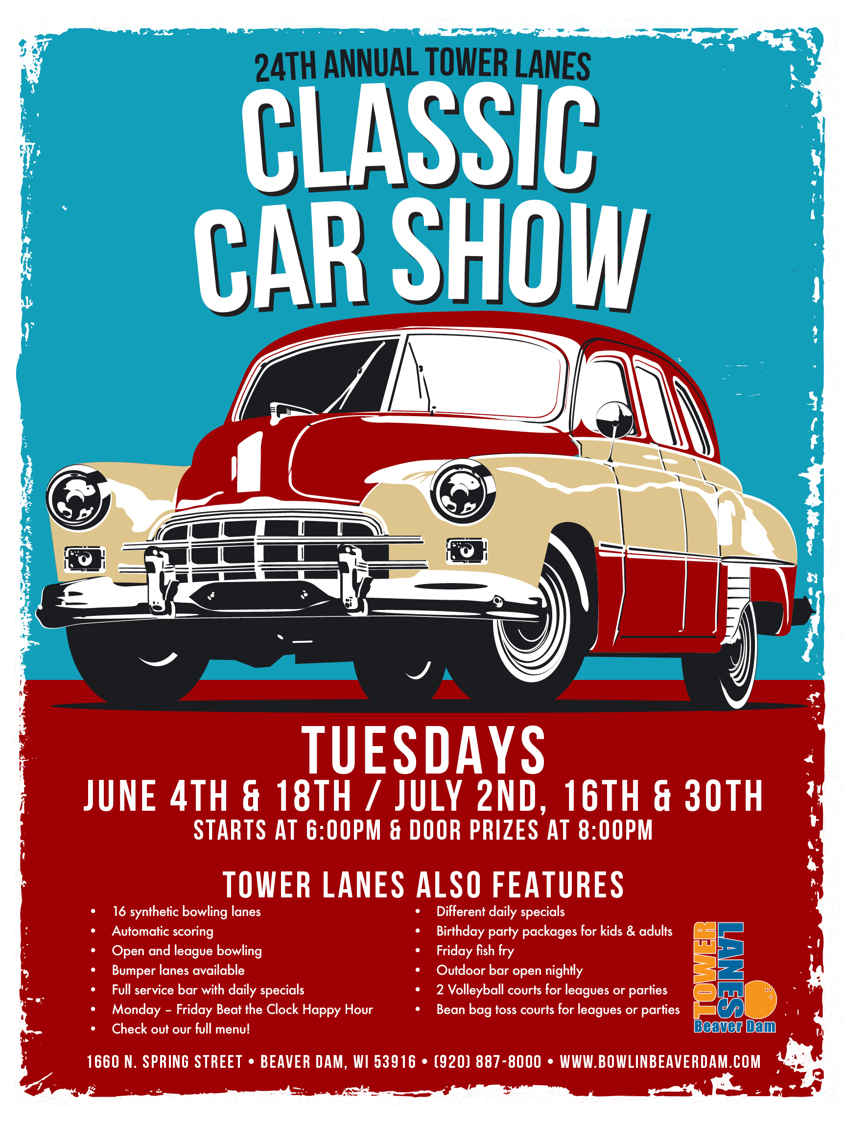 Classic Car Show at Tower Lanes